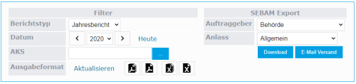 WebReports - SEBAM Export